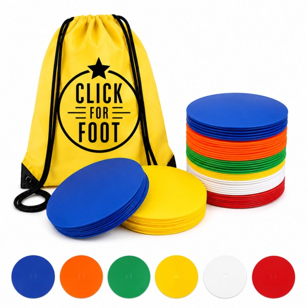 Lot de 24 Disques de délimitation professionnels - 2 Couleurs au choix