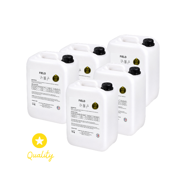 Pack de 5 bidons de peinture Field 250 - Terrain de foot - Blanc