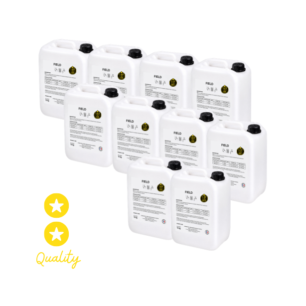 Pack de 10 bidons de peinture Field 500 - Terrain de foot - Blanc