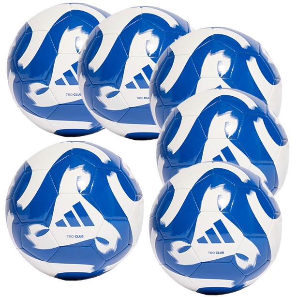 Lot 20 ballons T5, Adidas Tiro, bleu