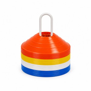Set of 40 extra-soft cups with notches