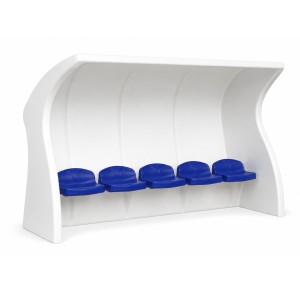 Banc monobloc - 2,50 m - Banc pour joueurs de football