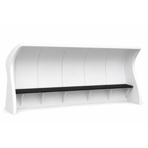 Banc monobloc - 3,50 m - Banc pour joueurs de football