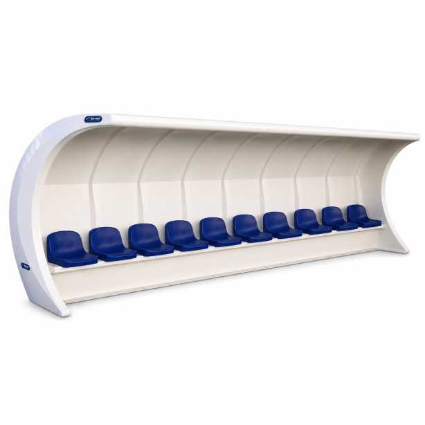 Monobloc pro bench - 5 m - Touchline bench