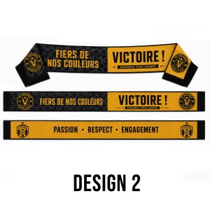 Personalized HD scarf with added fringes - Supporter scarf