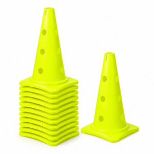 Lot de 10 cônes à trous - 40 cm