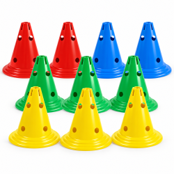 Lot de 10 cônes PVC - 30 cm...