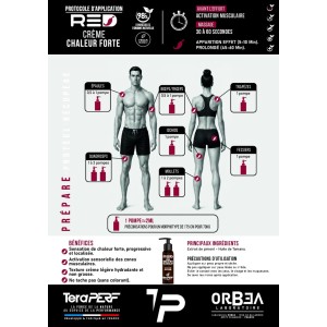 Crème chauffante RED TeraPerf - Préparation musculaire avant l’effort - 100 ml