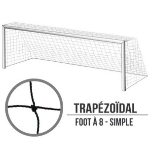 8-a-side soccer goal net - Simple - 6.1x2.1x2 m - Pair