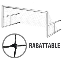 Filets de foot à 8 rabattables : 6.10 x 2.10 x 2.50 cm
