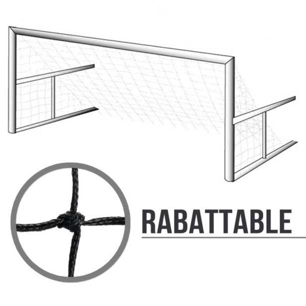Filets de foot à 8 rabattables : 6.10 x 2.10 x 2.50 cm