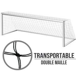 Filets de foot à 8 rabattables : 6.10 x 2.10 x 2.50 cm