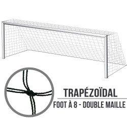 Filets de foot à 8 Trapézoïdal : 6x2.1x1.7m