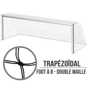 Filets de foot à 8 rabattables : 6.10 x 2.10 x 2.50 cm