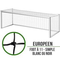 Filets de foot à 11 simple : 7.5x2.5x2m