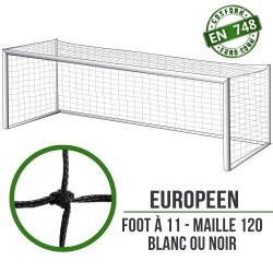 Filets de foot à 11 à la norme : 7.5x2.5x2m