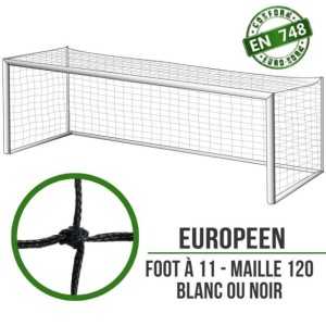 Filets de foot à 11 à la norme : 7.5x2.5x2m