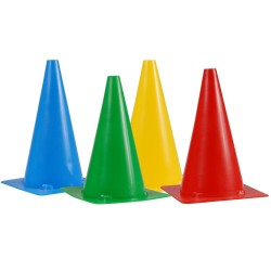 50 Pcs Plots De Marquage pour Football Cône, Cônes en Forme De Disque pour  l'Entraînement De Football avec Sangle à Boucle Fixe, Poche Filet, Plots  Sport pour Entraînement Football (5 Couleurs)