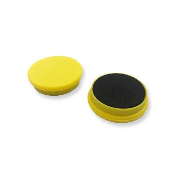 Lot de 15 aimants - Jaune - 2 cm