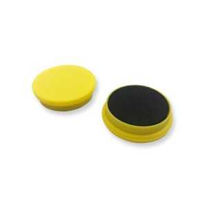 Lot de 15 aimants - Jaune - 2 cm