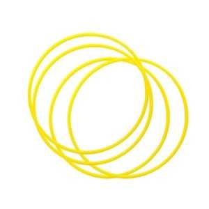 Lot de 12 cerceaux plats - Jaune