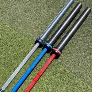 Barre olympique homme Rouge - 220 cm