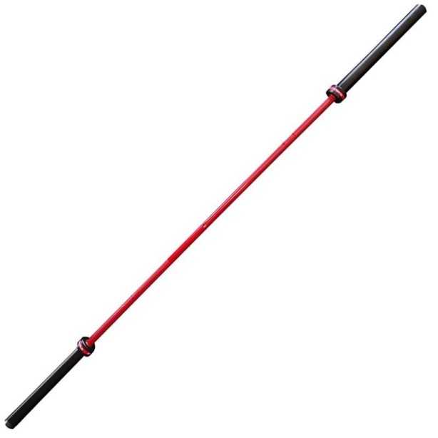 Barre olympique homme Rouge - 220 cm