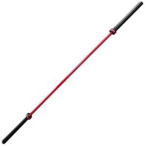 Barre olympique homme Rouge - 220 cm