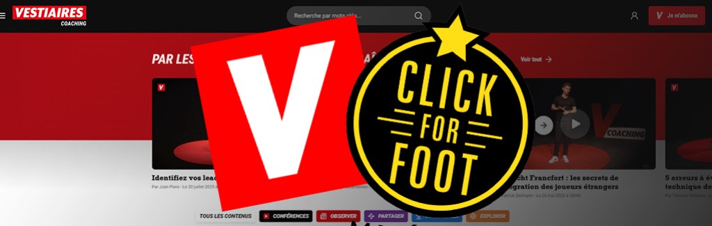 PARTENARIAT : Click For Foot s’allie à VESTIAIRES coaching